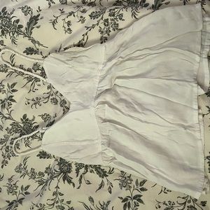 White Brandy Melville Babydoll Top